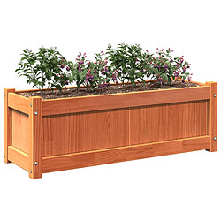 Avis vidaXL Jardinière cire marron 90x31x31 cm bois de pin massif