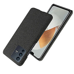 Coque en TPU + PU anti-griffes, noir pour votre Vivo S12/V23 5G