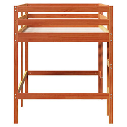 Acheter Vidaxl Lit mezzanine enfants avec échelle 90x200 cm bois de pin massif