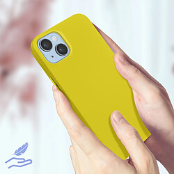 Acheter Avizar Coque iPhone 14 Semi-rigide Soft-touch Fine jaune