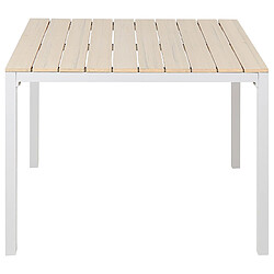 Beliani Set de salle à manger Matériaux synthétiques Beige PRATO pas cher