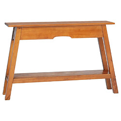 vidaXL Table console 110x30x75 cm bois massif d'acajou