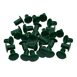 36pcs Capuchons D'extrémité De Canne Verte Durable