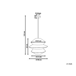 Avis Beliani Lampe suspension ANDUKI Rotin Naturel