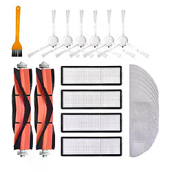 Kit de remplacement pour aspirateur robot Xiaomi Mijia 1C, accessoires pour brosse principale latérale, en tissu de vadrouille avec filtre AD