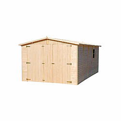 Acheter Garage Voiture en Bois Gardiun Mikhail I - 16,78 m² Extérieur 516x324x192/222 cm