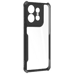 Avizar Coque pour Motorola Edge 50 Pro Silicone Coins Antichoc Caméra Couvert Noir