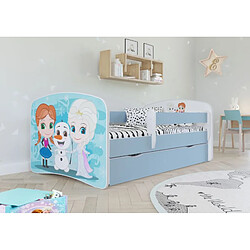 Avis Lit Babydreams Bleu La Reine des Neiges sans matelas tiroir 140/70