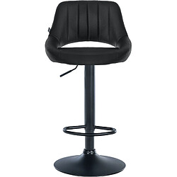 Avis Non Tabouret de bar Milet simili cuir noir