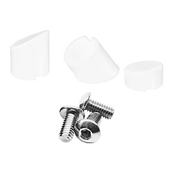 Avizar Kit vis inox et bouchons garde-boue pour trottinette Xiaomi M365 Blanc