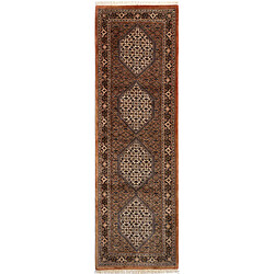 Vidal Tapis de couloir en laine 286x86 brun Bidjar