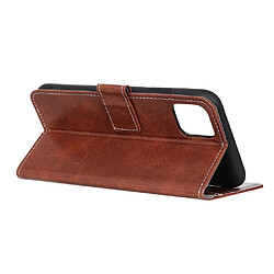 Acheter Wewoo Coque Housse en cuir à rabat pour iPhone 11 Pro avec porte-carte et fentes cartes cadre photo et porte-monnaie Marron