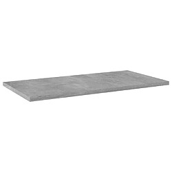 vidaXL Panneaux de bibliothèque 4 pcs Gris béton 60x30x1,5cm Aggloméré