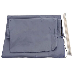 Decoshop26 Housse de protection pour parasols déportés jusqu'à 4 m housse avec fermeture éclair bleu 04_0002657