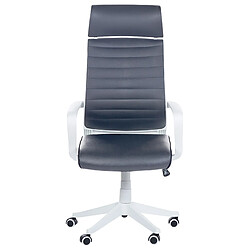 Acheter Beliani Chaise de bureau Cuir PU Gris LEADER