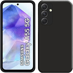 Coque Pour Samsung Galaxy A55 5G Silicone Noir Little Boutik©