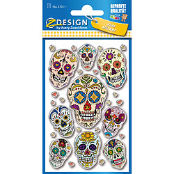 AVERY Zweckform ZDesign Sticker en relief KIDS'Tête de mort' ()