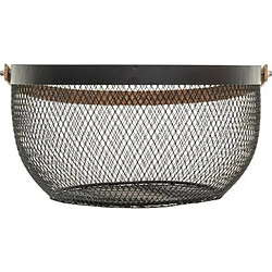 Cesta metálica "Mesh" 29 cm negra FIVE