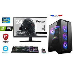 Pack PC Gamer I7-12700KF + Watercooling - RTX 4060 8GO MSI GAMING X - 32GO RAM - SSD 1To + HDD 2To - MSI Gungnir 110R - Windows 11