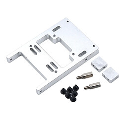 Support De Fixation Fixe Pour Servomoteur De Direction Mise à Niveau Pour Voiture WPL 4WD 6WD RC Silver