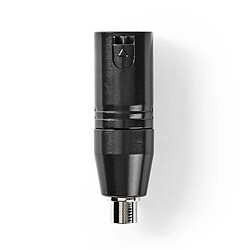 NEDIS Adaptateur XLR XLR Mâle à 3 Broches vers RCA Femelle 1 Pièce Métal