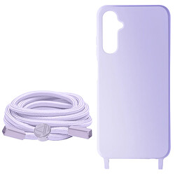 Avizar Coque Cordon pour Samsung Galaxy A05S Semi-Rigide Violet Clair