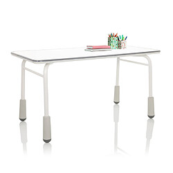 Bureau pour enfants KID GRO T 120x60 cm réglable en hauteur gris clair hjh OFFICE