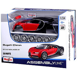 BBURAGO MAISTO FRANCE - M39514 - Maquette - Kit Métal Bugatti Chiron 1/24 - Couleur Aléatoire