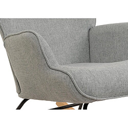 Acheter Mendler Fauteuil à bascule HWC-N14, Fauteuil relax à bascule Fauteuil TV, bois massif métal tissu/textile 320g/m² ~ gris-vert