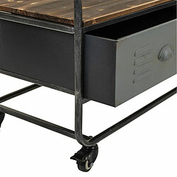 Acheter Table d'appoint Alexandra House Living Marron Gris Bois Métal 40 x 50 x 100 cm