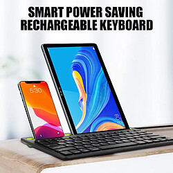 Universal Sans fil double connexion iPad Bluetooth clavier PC portable clavier tablette tactile pour Samsung Xiaomi Tablette téléphone portable PC | Clavier(Le noir) pas cher