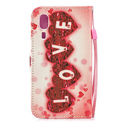 Avis Wewoo Housse Coque Etui à rabat horizontal Love Pattern pour Galaxy A2 Coreavec supportlogements cartes et portefeuille