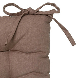 Coussin de Chaise Loria 38x38cm Taupe