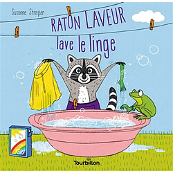 Raton laveur lave le linge