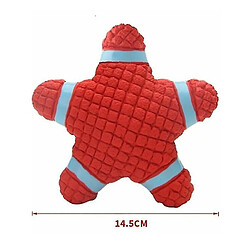 Avis Jouets en latex rouge pour animaux de compagnie, Starfish, Jouets sonores rouges pour animaux de compagnie, Jouets pour chiens