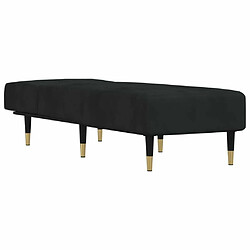 Avis Maison Chic Chaise longue Jardin| Bain de soleil Relax | Transat noir velours -GKD61006