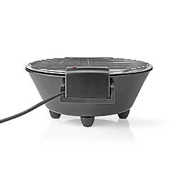 NC Barbecue électrique de table 1250 W Diamètre 30cm pour intérieur ou extérieur