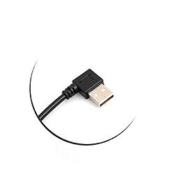 System-s Mini USB Angle coudé vers la gauche à 90 mâle à USB Type A Male 90 rechtsgewinkelt Câble Câble de chargement et de données 26cm