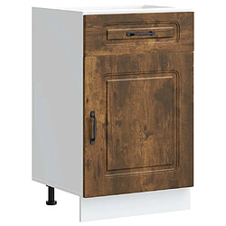 vidaXL Armoire de cuisine Kalmar chêne fumé bois d'ingénierie