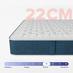 Acheter Morphea France Matelas Hybride 120x190x22cm MILA - Mousse avec Ressorts Ensachés - soutien mi-ferme - Morphea