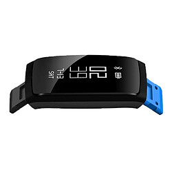 Acheter Bracelet Sport Connecté Android iOs Etanche Cardio Tension Pédomètre Bleu - YONIS