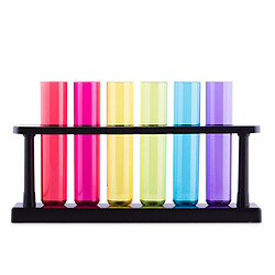 Totalcadeau Lot de 6 verres à Shot de type tubes à essai - Shooter boisson décoration pas cher