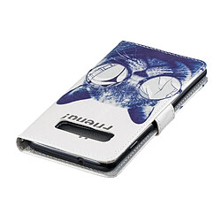 Acheter Wewoo étuis en cuir Coque Housse Étui à rabat horizontal Cool Cat pour Galaxy S10, avec porte-cartes et emplacements pour cartes