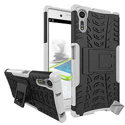 Htdmobiles Coque anti choc pour Sony Xperia XZ + film ecran - BLANC