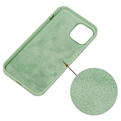 Coque en silicone couleur unie menthe verte pour votre Apple iPhone 13 Pro Max 6.7 pouces