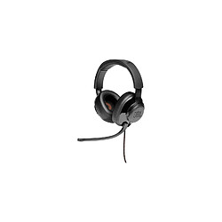 JBL Quantum 300 - Casque filaire hybride gaming supra-aura avec micro flip-up - Noir