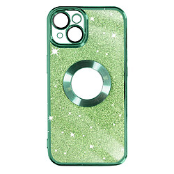 Avizar Coque iPhone 14 Paillette Vert