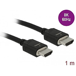 DELOCK Câble HDMI haute vitesse 48 Gbps 8 K 60 Hz 1 m