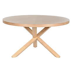 Pegane Table à manger, table de repas ronde en bois coloris naturel - diamètre 137 x Hauteur 75 cm