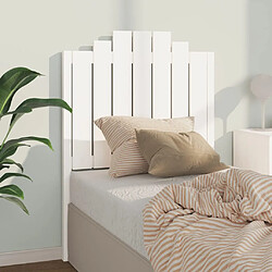 vidaXL Tête de lit Blanc 81x4x110 cm Bois massif de pin